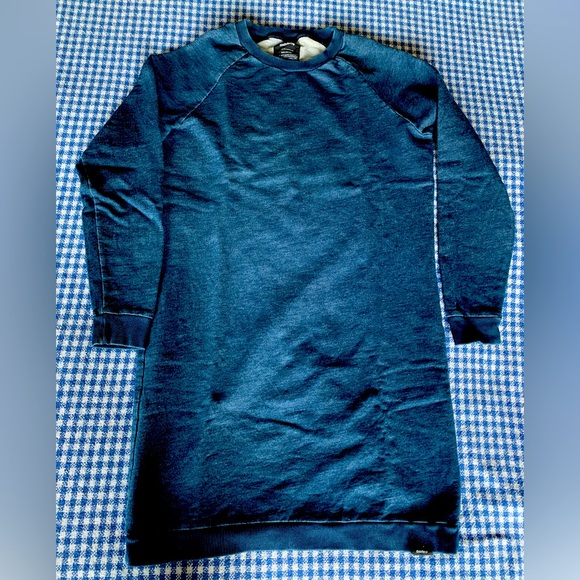 Finisterre Tops - Finisterre Indigo Blue Sweatshirt Dress UK 10